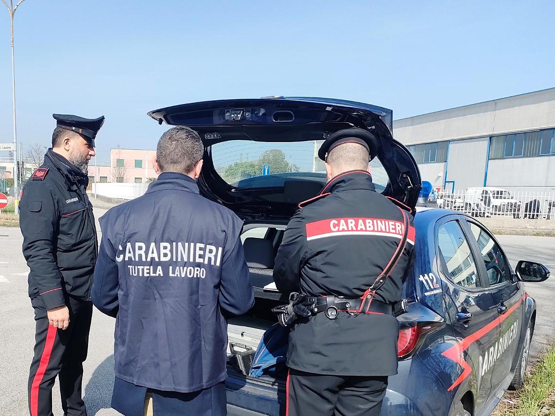 Treviso: 5 aziende sospese e 3 lavoratori in nero individuati