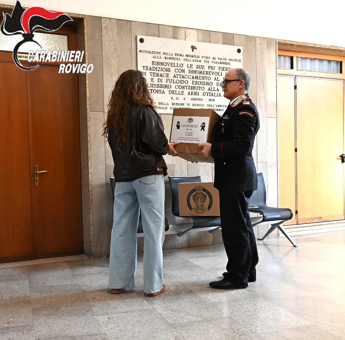 Pasqua 2026: solidariet&agrave; dell'O.N.A.O.M.A.C. agli orfani dei Carabinieri del Polesine