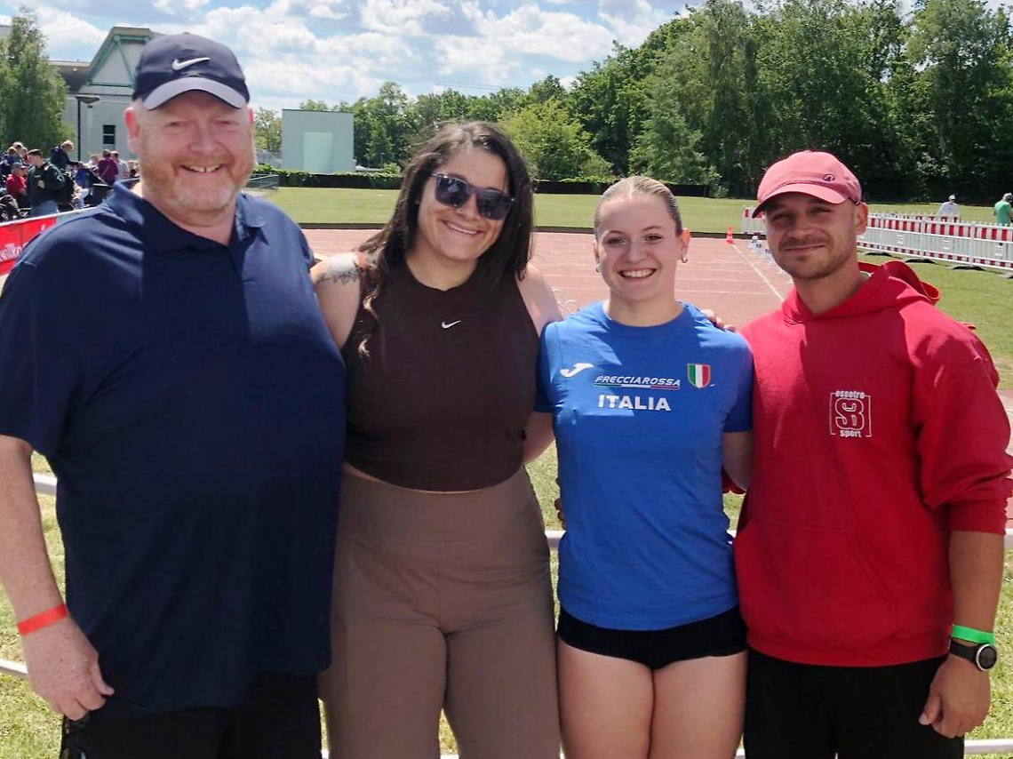 Da sinistra a destra, Paul Wilson, Chase Jackson, Anita Nalesso e Simone Broccolo      