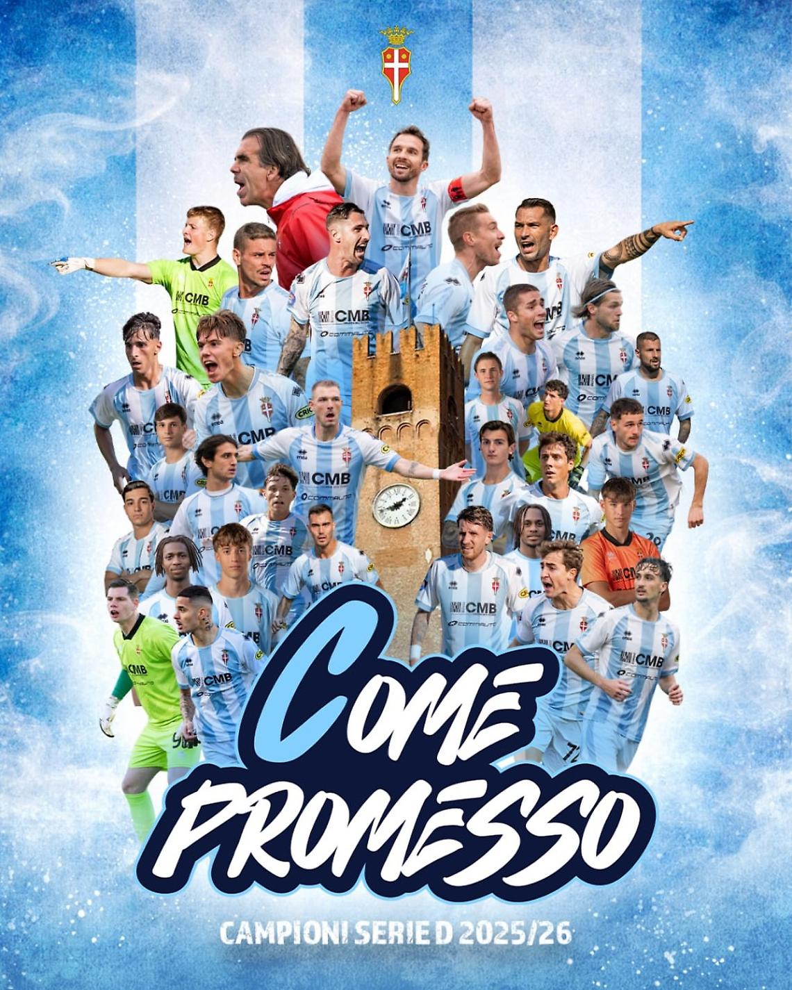 Il Treviso torna tra i professionisti: vittoria decisiva e promozione in Serie C