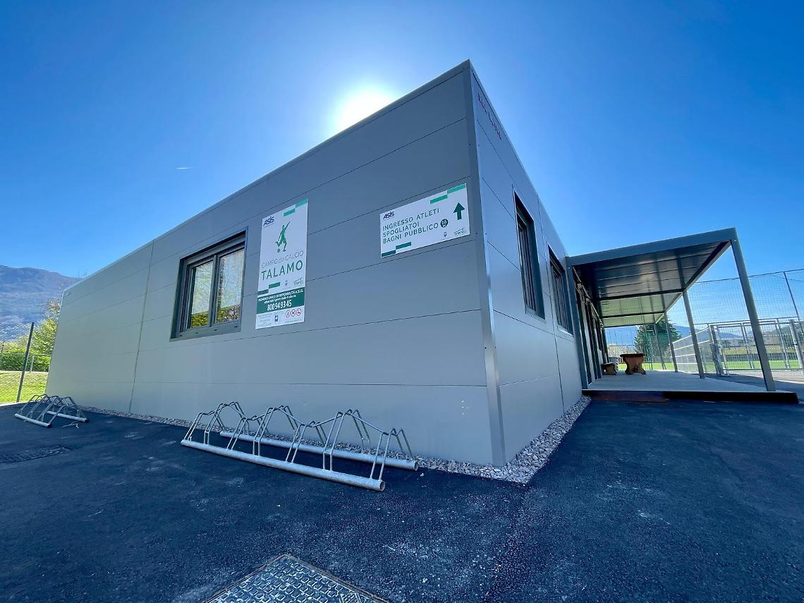 Campo Talamo, inaugurata la nuova palazzina multiservizi: pi&ugrave; spazi per Virtus Calcio e arbitri di Trento