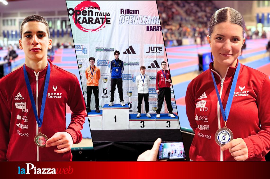 I podi della squadra di Castelfranco