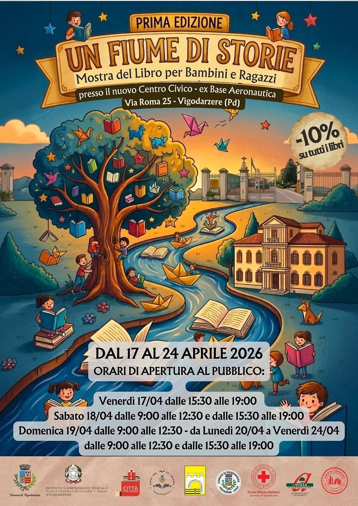 "Un fiume di storie": la prima mostra del libro per bambini e ragazzi arriva a Vigodarzere