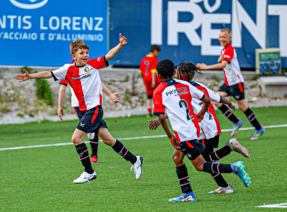 Esultanza Feyenoord Rotterdam - prima edizione Trentino Cup