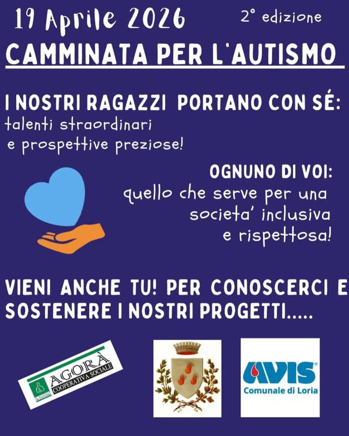 Loria, una camminata per l&rsquo;autismo tra sport e solidariet&agrave;