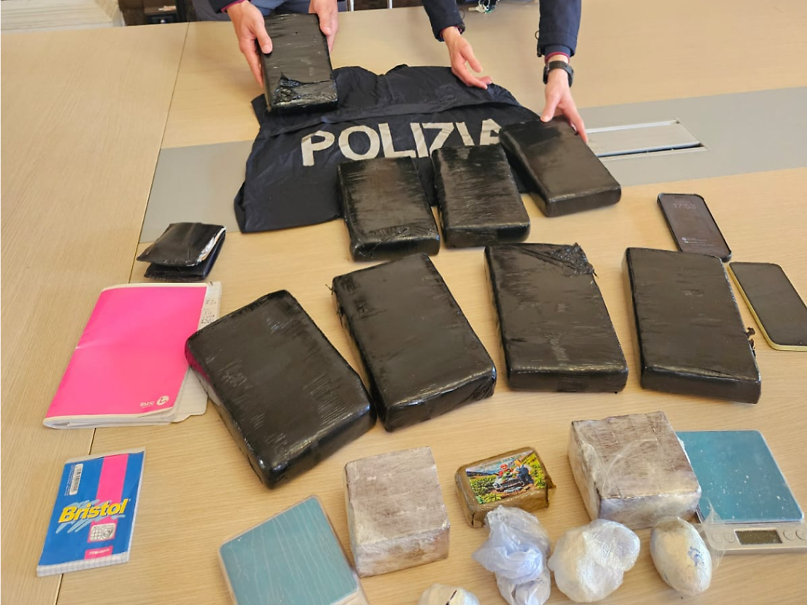 La droga sequestrata