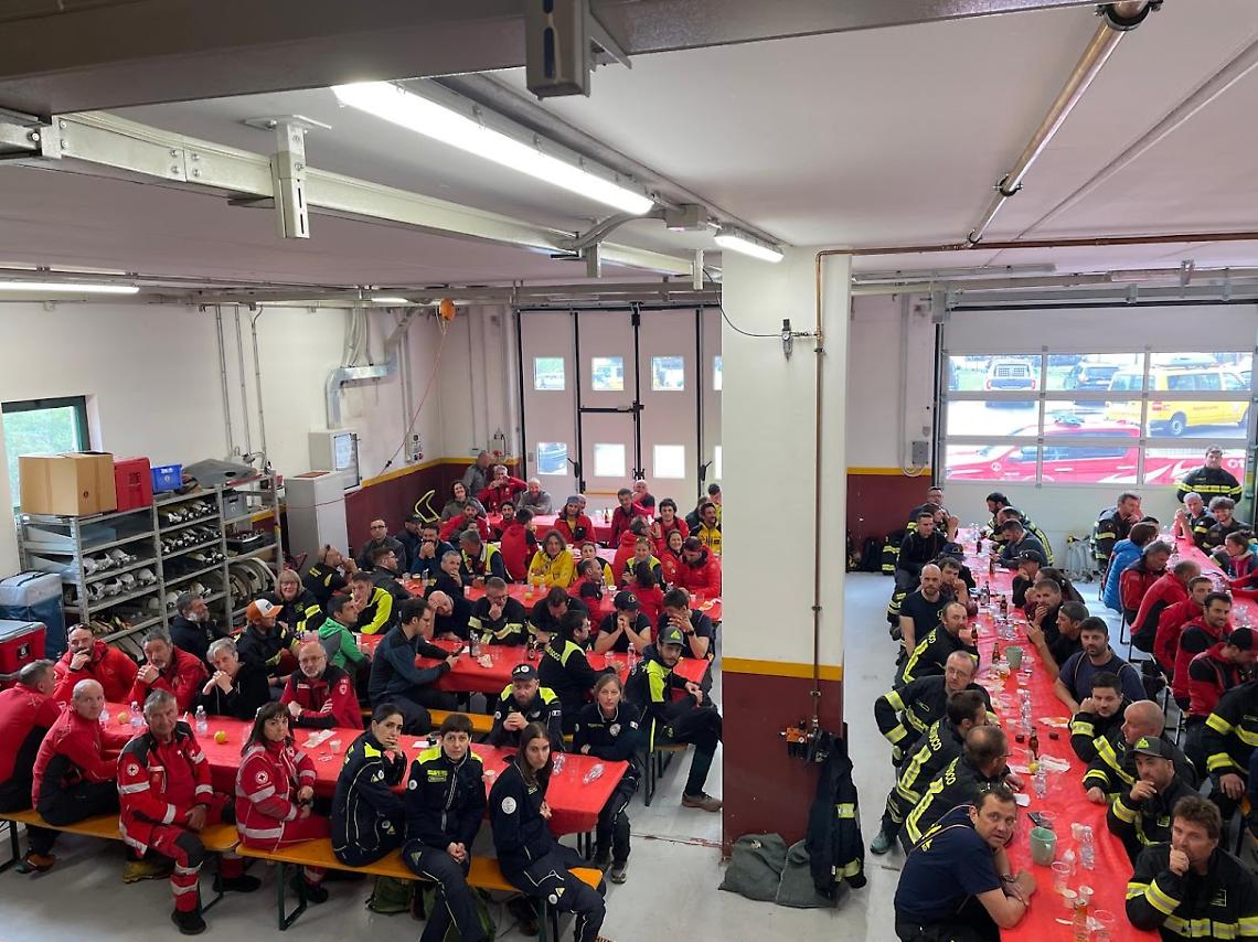 Foto di gruppo dei partecipanti all'esercitazione