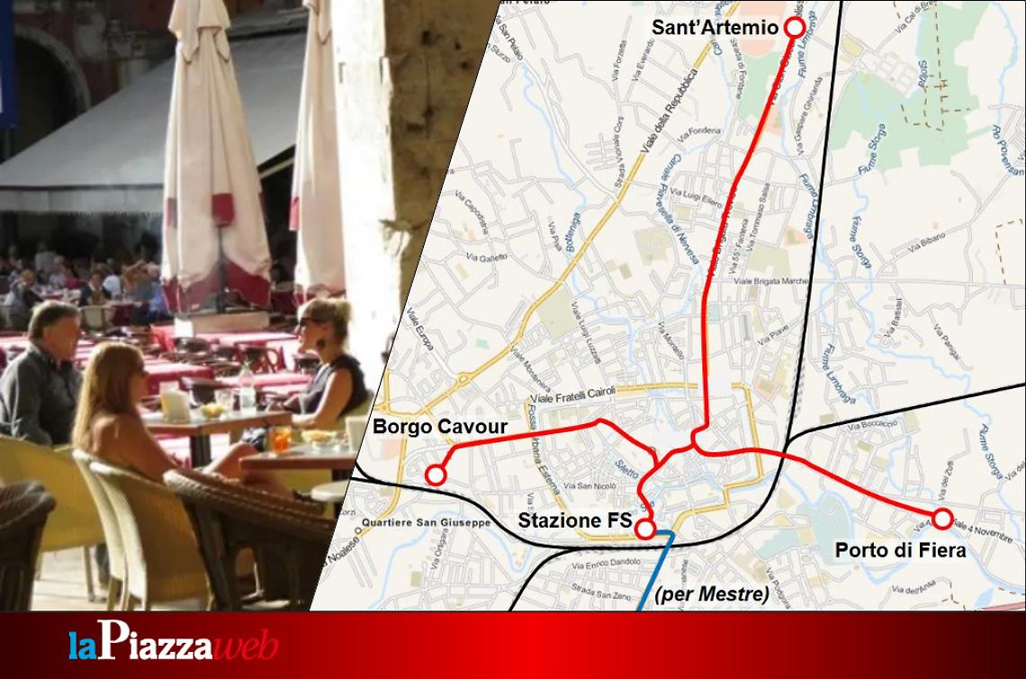 La rete tramviaria di Treviso