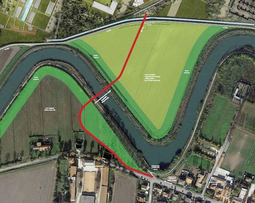 Passerella ciclopedonale sul Sile progetto foto
