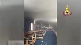Incendio nella Chiesa di San Giusto a Gruaro: sacrestia distrutta, interni anneriti