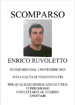 Vigonovo: scomparso da casa, ritrovato a Cavallino Enrico Ruvoletto