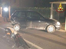 Tencarola, auto tamponata trancia tubo del gas