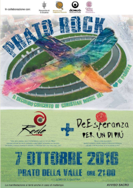 Padova, evento live "Prato rock" il 7 ottobre