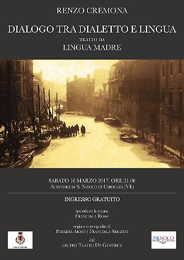 "Dialogo tra dialetto e lingua": in scena l'opera letteraria di Renzo Cremona