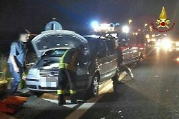 Terme Euganee, tamponamento a quattro lungo l'A13: tre feriti