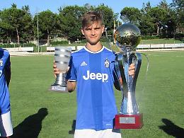 Michael Brentan campione d'Italia con l'Under 15 della Juventus