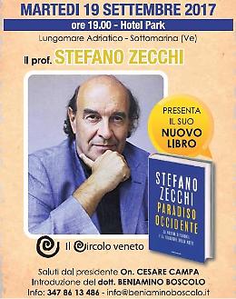Il prof. Zecchi a Chioggia presenta il suo ultimo libro