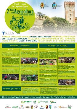 2a Festa dell'agricoltura e dell'economia circolare ad Este