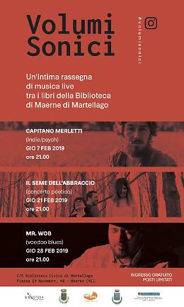 Maerne di Martellago: "Volumi Sonici", un’intima rassegna di concerti tra i libri della Biblioteca