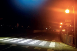 Agna: attraversamenti pedonali illuminati e più sicuri grazie alle lampade led