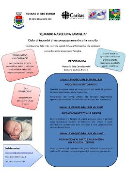 Quando nasce una famiglia, ciclo di incontri a Zero Branco