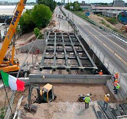 Padova, tangenziale est demolizione “acrobatica”