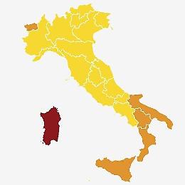 Il Veneto in zona gialla da lunedi