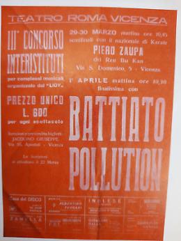 Quando Battiato suonò a Vicenza nel 1973 e si tagliò anche una mano sul palco