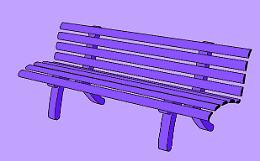 A Este due panchine viola, per simboleggiare la gentilezza