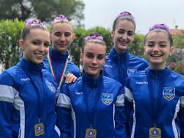 Ginnastica ritmica: tre ori alle nazionali PGS per le ragazze di Camisano