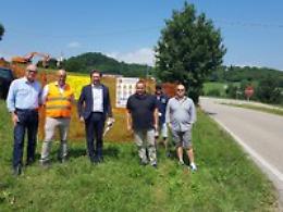 Brogliano, partiti i lavori per sistemare l'incrocio pericoloso in località Marzari