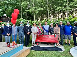 Trebaseleghe, no alla violenza sulle donne: inaugurata la panchina rossa al Bike Park Km 99
