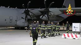 Per 12 vigili del fuoco veneti al via la missione internazionale di soccorso dopo l'alluvione in Belgio