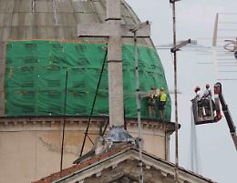 A Santo Stefano in corso lavori di messa in sicurezza della copertura della cupola