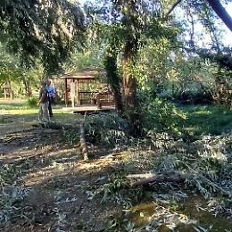 Quinto di Treviso, il maltempo colpisce l'Oasi Cervara: parco chiuso