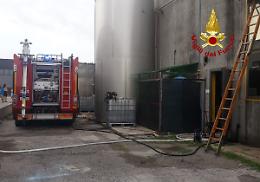 Prende fuoco macchinario in azienda alimentare gastronomica