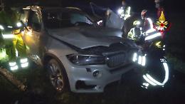 Grisignano, perde il controllo del Suv di notte ed esce di strada sulla "Serenissima"