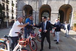 Professori di Milano e Roma in bicicletta a Vicenza per studiare la mobilit&agrave; sostenibile