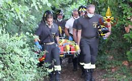 Cade con la MTB lungo un sentiero: fratture, soccorso