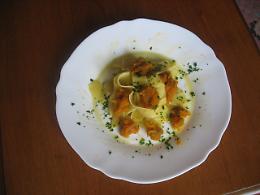 Maltagliati con zucca e ceci