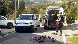 Fara Vicentino, frontale ciclista e furgone: ferito grave operato al San Bortolo