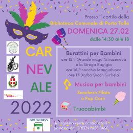 A Porto Tolle arriva il Carnevale 2022 per i più piccoli