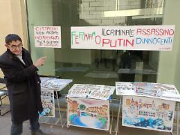 Vicenza, Scotolati organizza una raccolta firme contro Putin in contrà Cavour