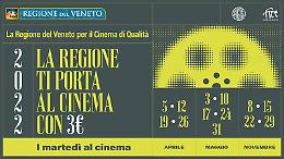 Regione del Veneto. Tornano i "Martedì al cinema a tre euro"