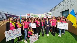 Vinitaly: Coldiretti, chiude con flash mob in rosa per la pace