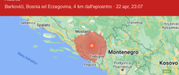 Avvertita anche a Vicenza la scossa di terremoto in Bosnia del 5.7 grado della scala Richter
