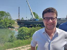 Padova: varo della passerella ciclopedonale di Voltabrusegana