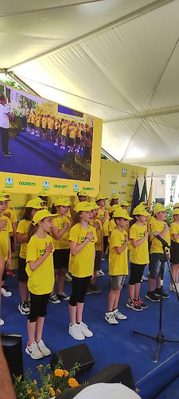 La primaria di Gazzo canta l'inno d'Italia a Roma