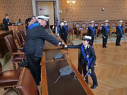 Venezia: giuramento dei nuovi ufficiali di Polizia, presente il sindaco Brugnaro