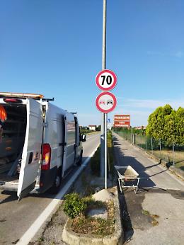 Pramaggiore, riduzione limite velocità e divieto di sorpasso sulla Sp 64 Persiana